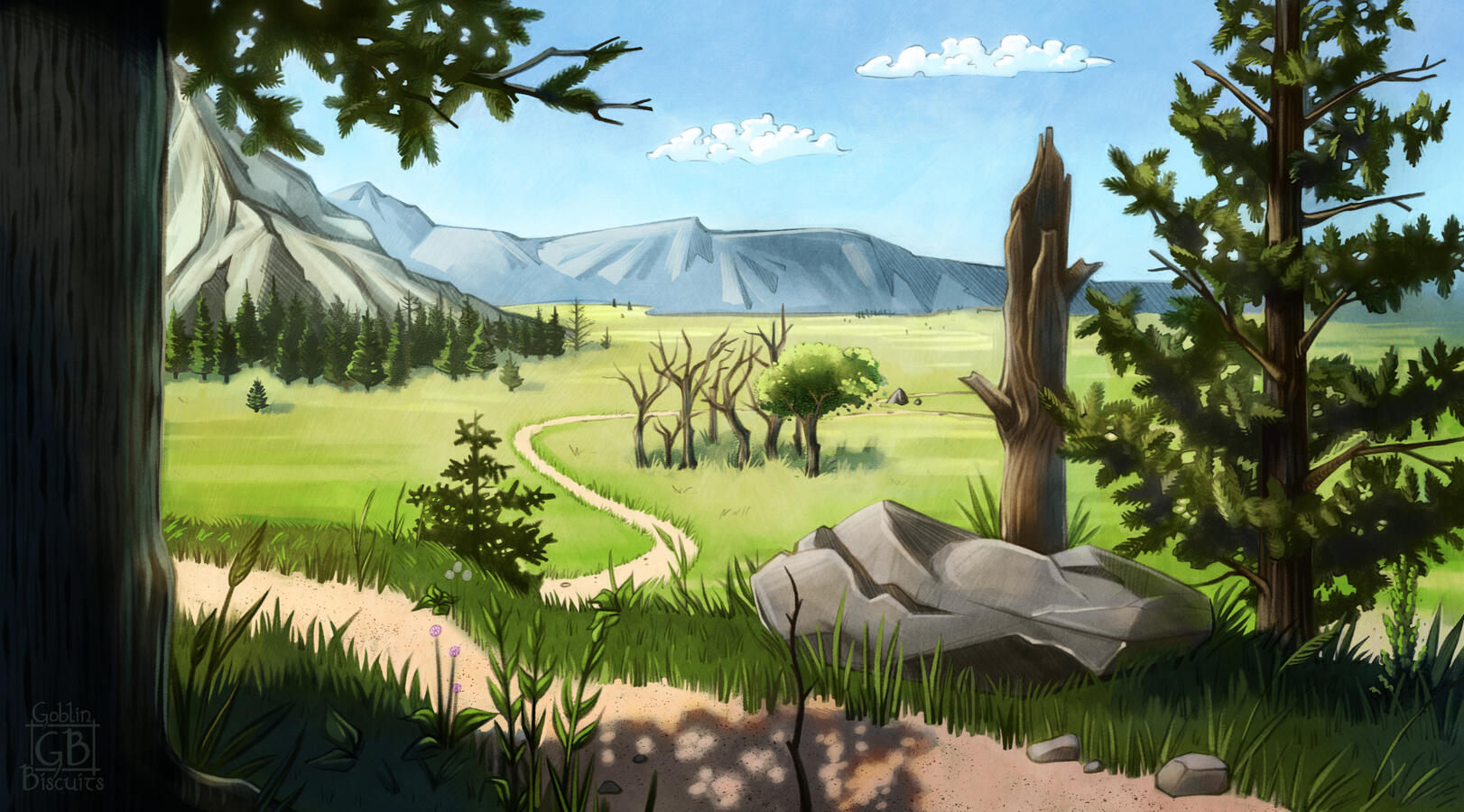 Homeland - environment study - personal illustration